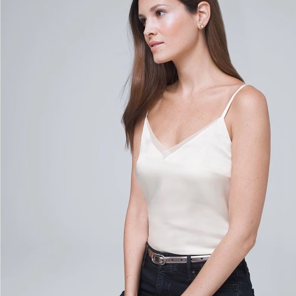 Evereve Allison Joy Chiffon Cami Tank